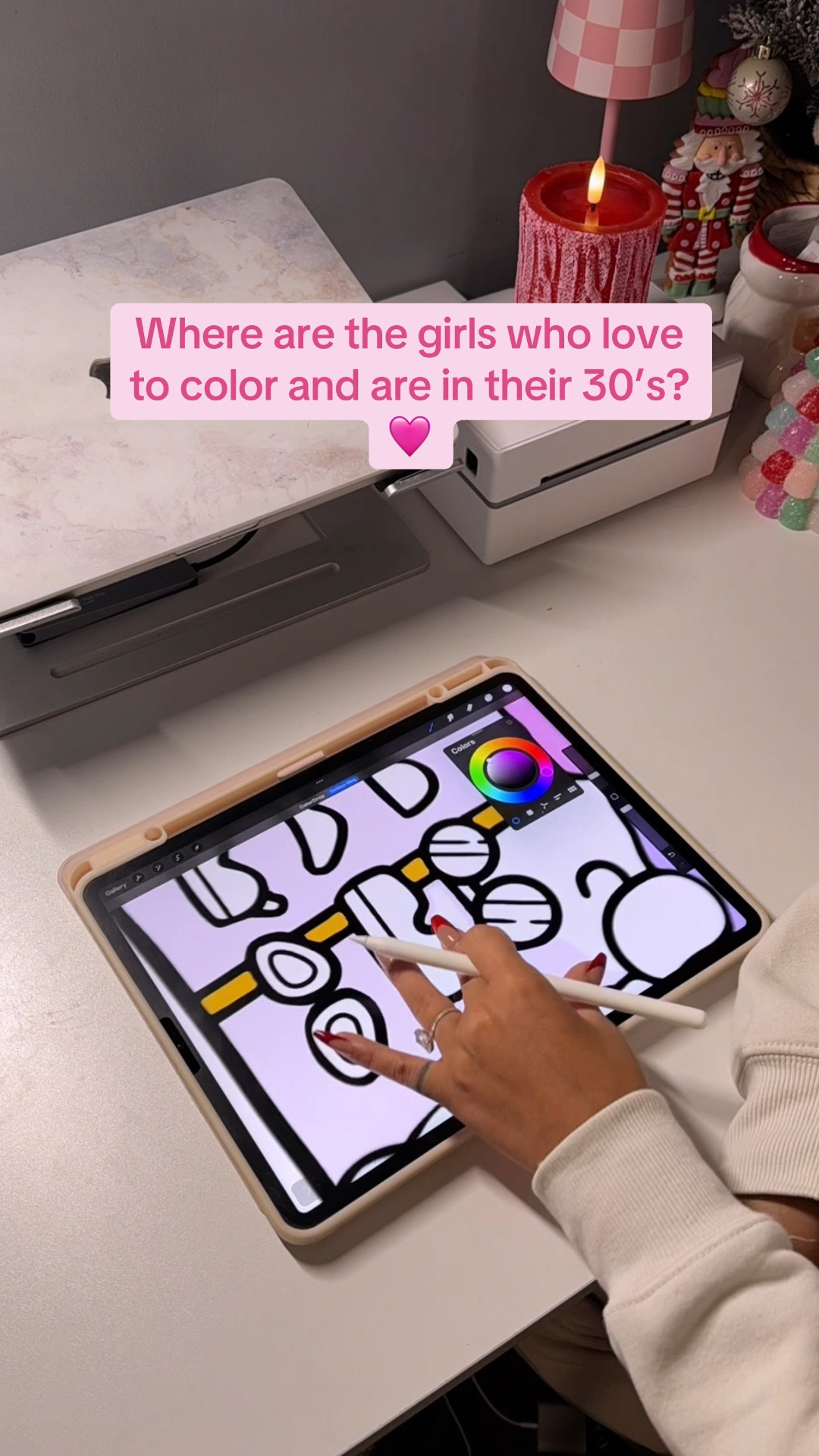 Love these digital coloring pages! 🩷 | digital coloring | coloring for adults | adult coloring 

#LTKHome #LTKWatchNow #LTKSeasonal