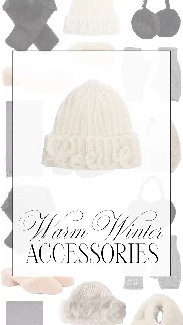 Such chic winter accessories!!