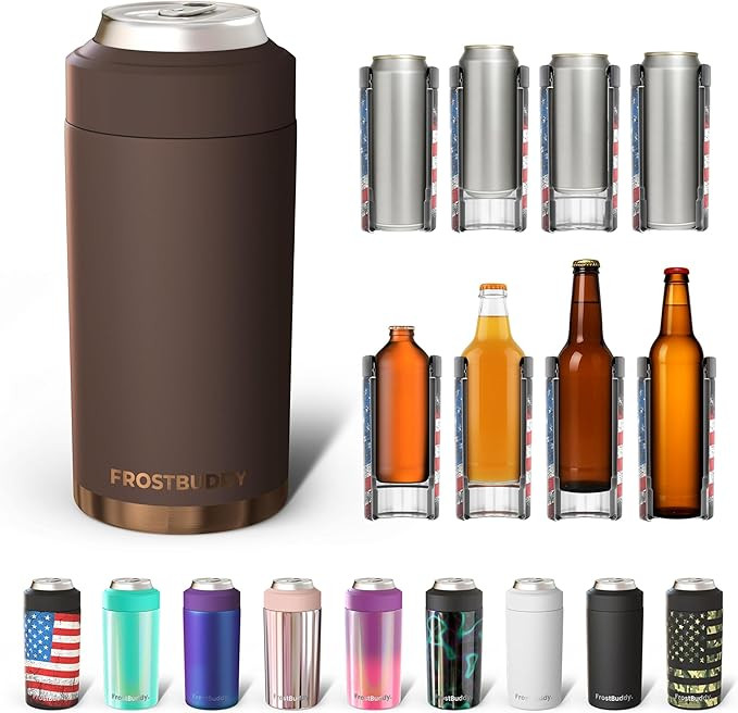 Frost Buddy Universal Can Cooler - Fits all - Stainless Steel Can Cooler for 12 oz & 16 oz Regula... | Amazon (US)