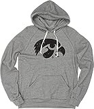 Blue 84 Men's Iowa Hawkeyes Tri-Blend Hoodie Vintage Icon Heather Grey, Grey, Large | Amazon (US)