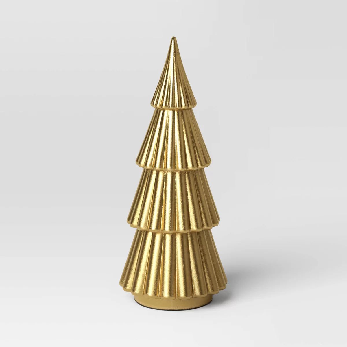 12" Metallic Christmas Tree Sculpture - Wondershop™ Gold | Target