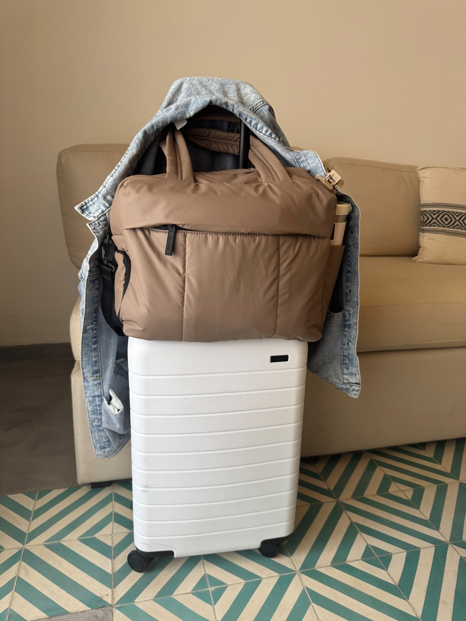 such a great piece for a personal item on the plane. Fits sooooo much but still fits under the seat in front of you. This s the chocolate color  

#LTKOver40 #LTKTravel