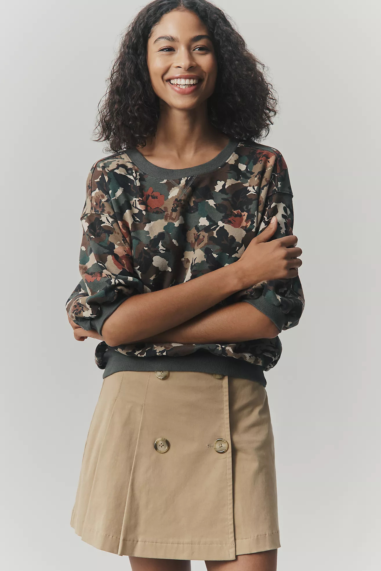 The Niki Bubble Sweatshirt by Pilcro | Anthropologie (US)