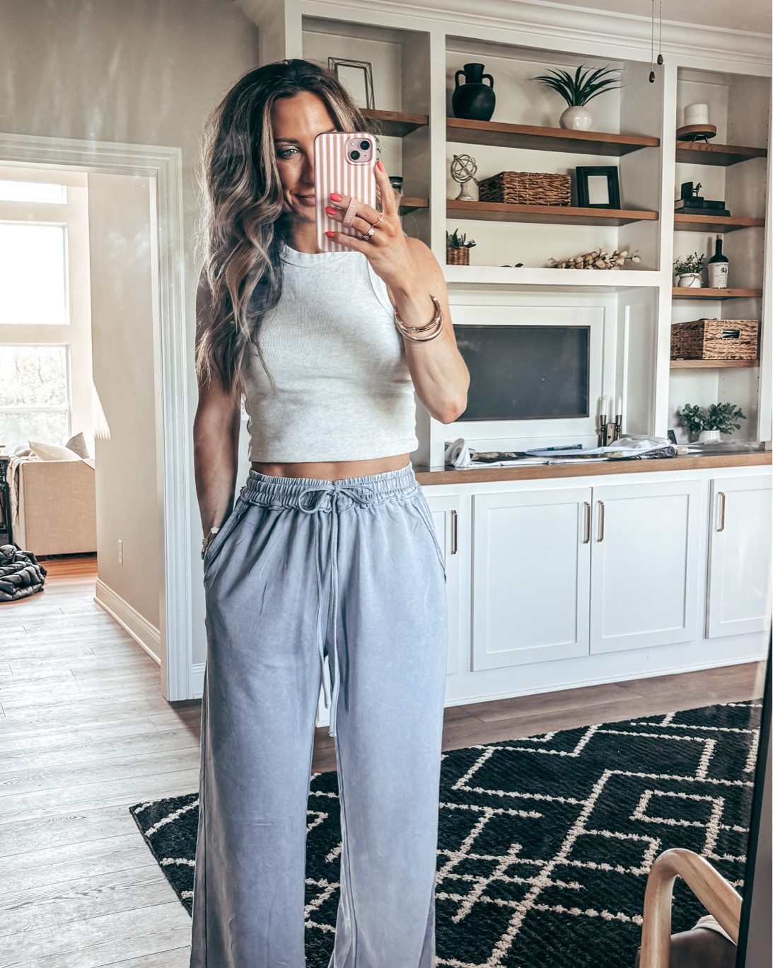 The absolute BEST slippers you will every own and they are on sale for $21!! Also these sweatpants with acid wash and hem details elevates any look!! 

Longe wear | wide leg pants | mom life

#LTKootd #LTKSaleAlert #LTKmomlife