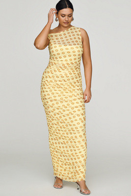 AFRM Biona Plus Slim Mesh Maxi Dress | Anthropologie (US)