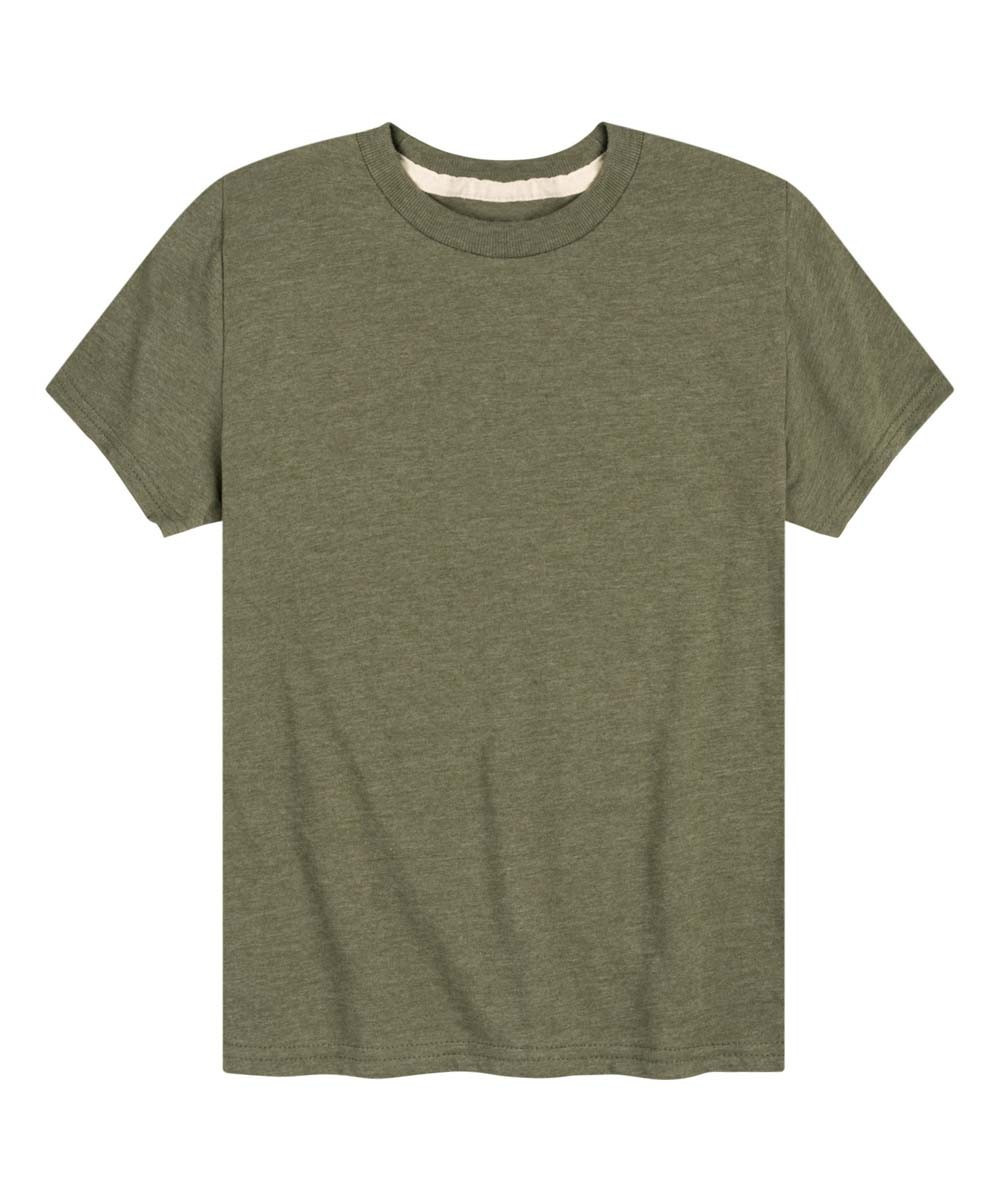 Instant Message Boys' Tee Shirts HEATHER - Heather Military Green Tee - Toddler & Boys | Zulily