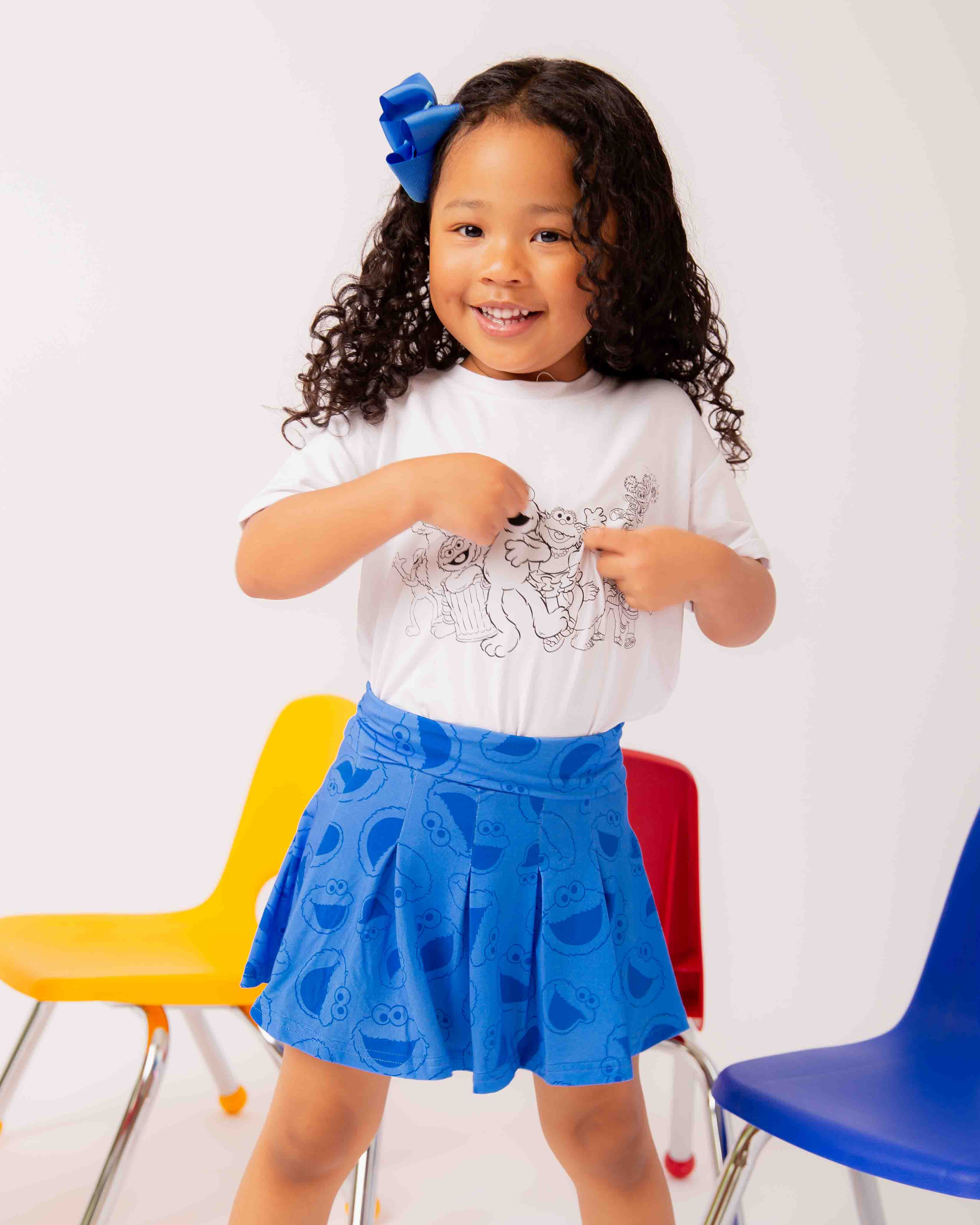 Sesame Street™ Cookie Monster Girls Skort - 4T | Bums & Roses