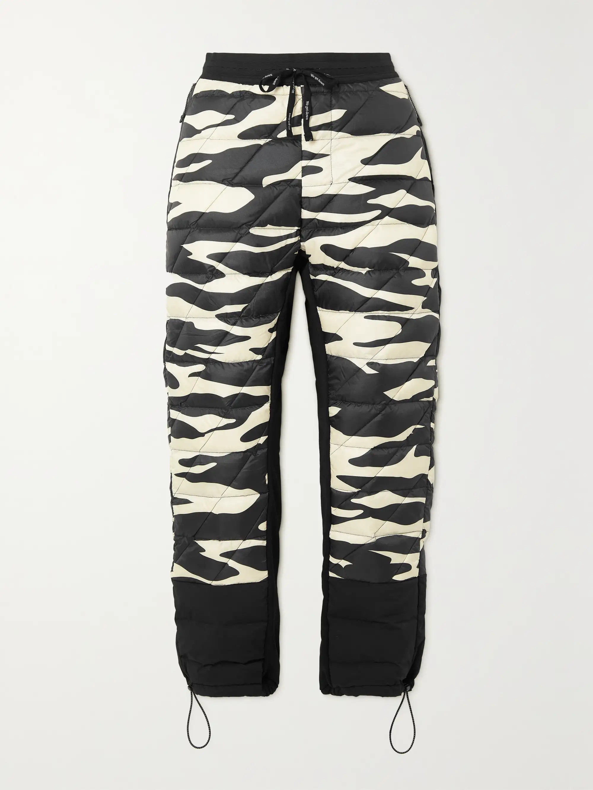 Black Quilted shell and stretch-jersey down tapered pants | HOLDEN | NET-A-PORTER | NET-A-PORTER (US)