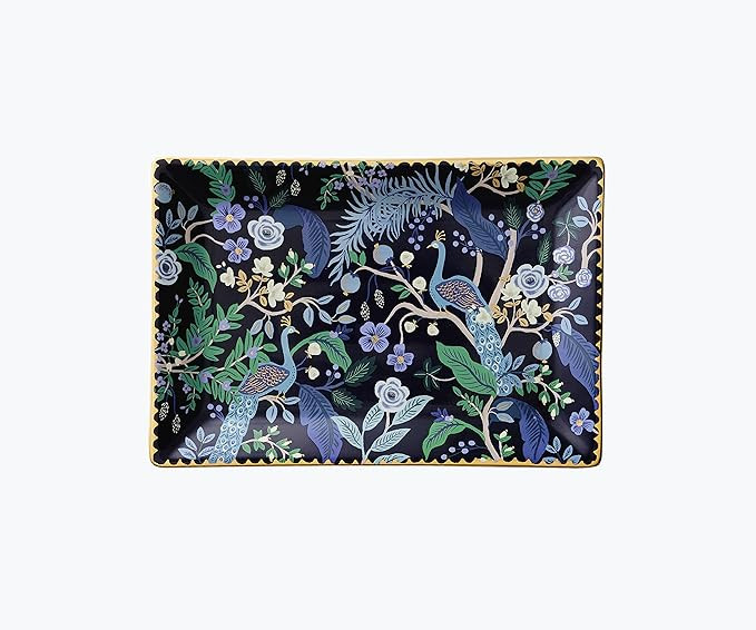 Rifle Paper Co. Peacock Catchall Tray, Keep Valuables Secure, Protect Small Items, Minimize Loss,... | Amazon (US)
