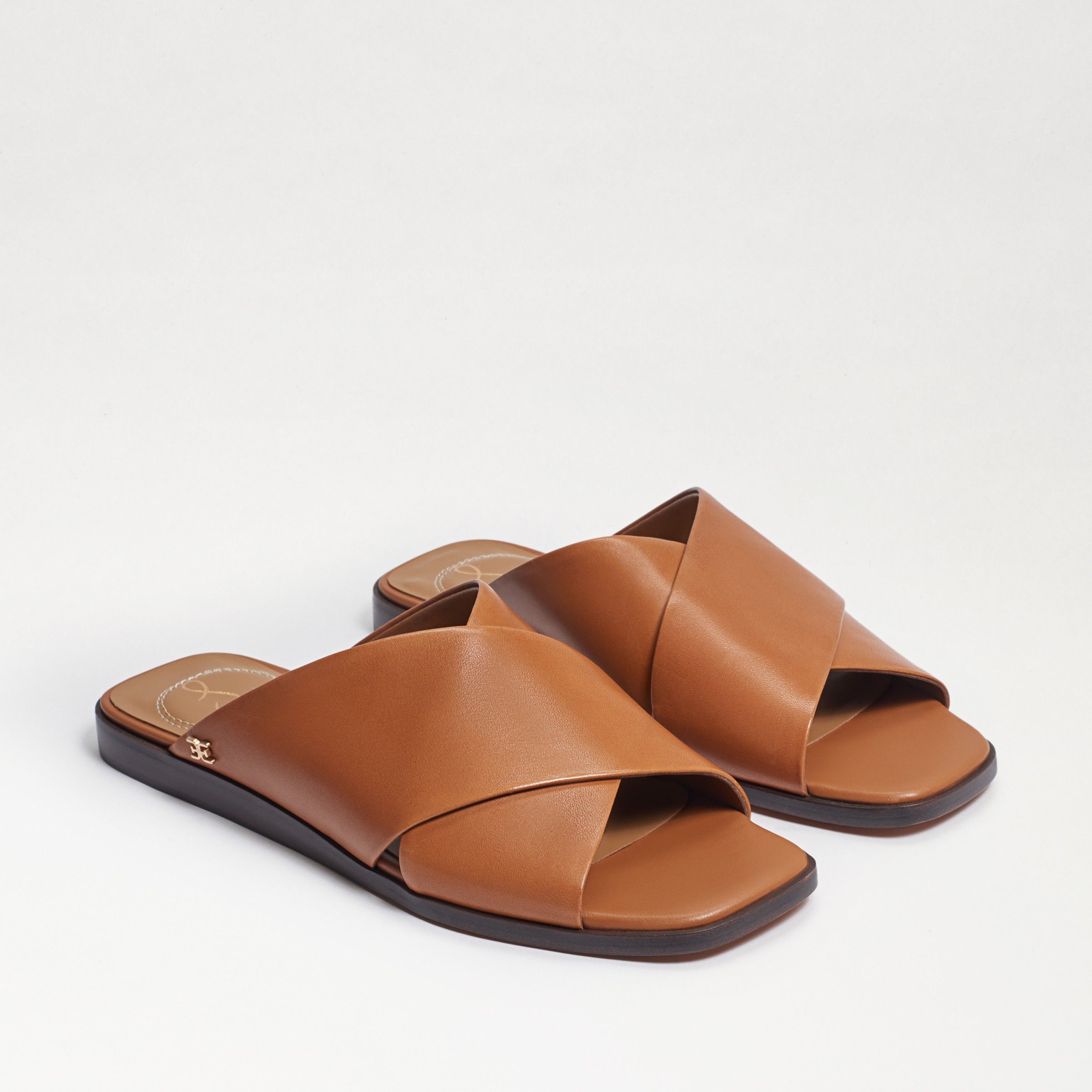 Sam Edelman Idina Slide Sandal Saddle Leather | Sam Edelman