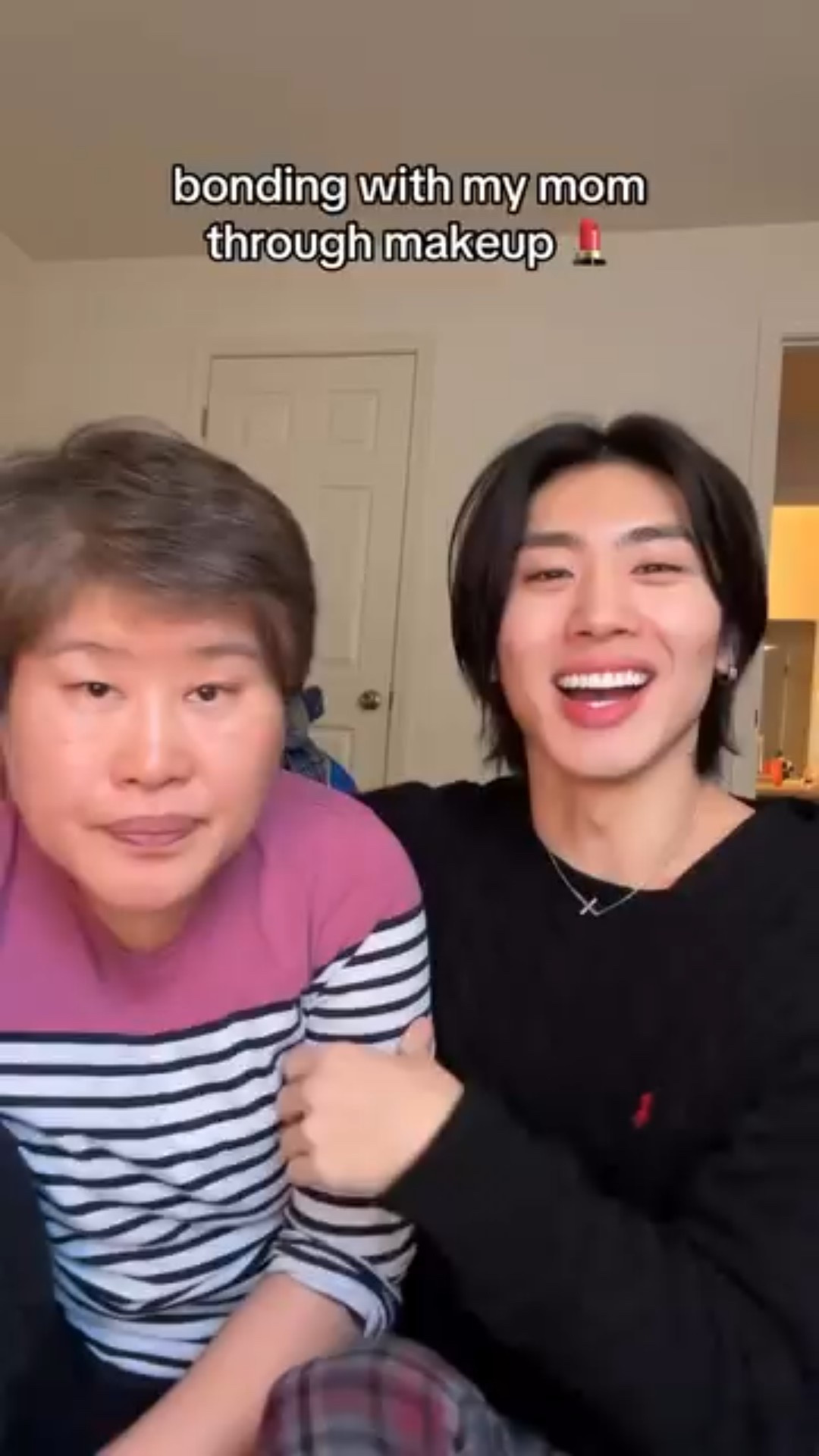 The best bonding moment with my mom… is I CANT believe.. through makeup..🥹🥹 never never in a million years would I have imagined that my hangouts with my mom would consist of finding our foundation shades, contour our cheeks, and tapping in blusher to make ourselves feel pretty 😂😂

It’s honestly the cutest thing ever filming this with her and watching it back✨✨ but no really I was scared that maybe my mom wanted a son that was super into sports, or the gym, or idk.. just ANYTHING but beauty m.. but today really shattered that mold.. 🥰 

It’s honestly so relieving to know that she accepts me for who I am.. and she knows that my MASCULINITY isn’t defined but how I look or what I like “to do”
That it’s about the confidence and courage to be 100% AUTHENTIC ME no matter what other people say 💝💝

I love you, 엄마/mom ❤️❤️

Products:
Cicamanu serum cushion foundation @parnell_global 
Warm wishes effortless bronzer @rarebeauty 
Blurring pudding pot blusher @fwee_makeup 

Would you do makeup with your mom?✨
