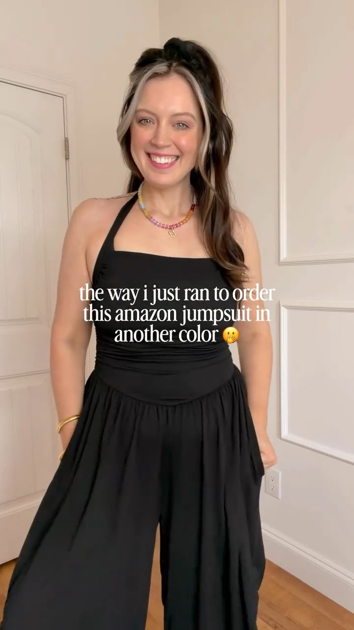 Comment NEED to shop this jumpsuit you’ll immediately want in every single color! 👀💓🙌🏻 The fit and style is 10/10! I’m wearing my regular size L here! ✨ Follow @maciejade for more midsize fashion! 🫶🏻

midsize style | amazon jumpsuit | look for less | midsize fashion | casual style | easy outfit | size 10 | size 12 | spring style