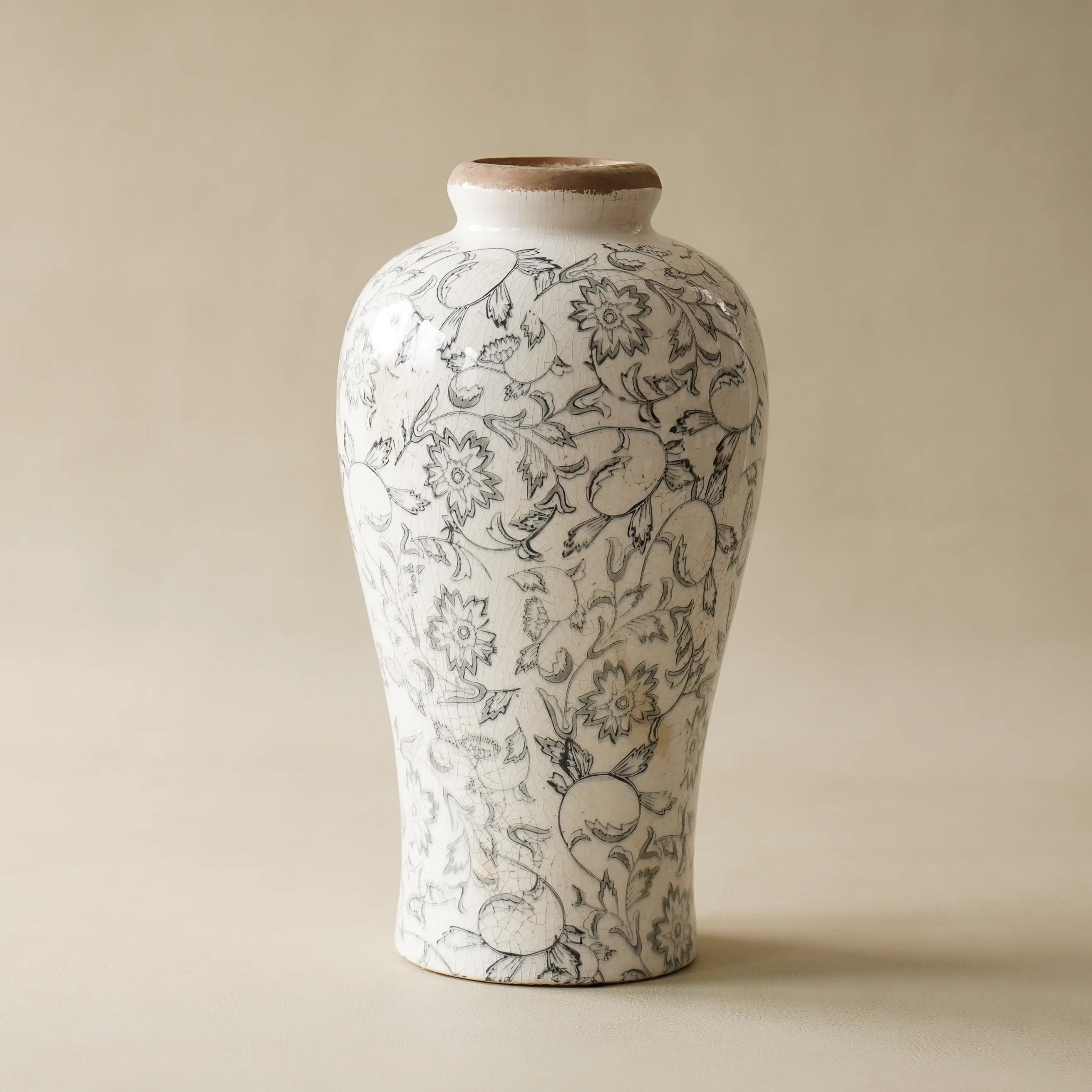 Whimsy Tall Vase | Charcoal | MJHome
