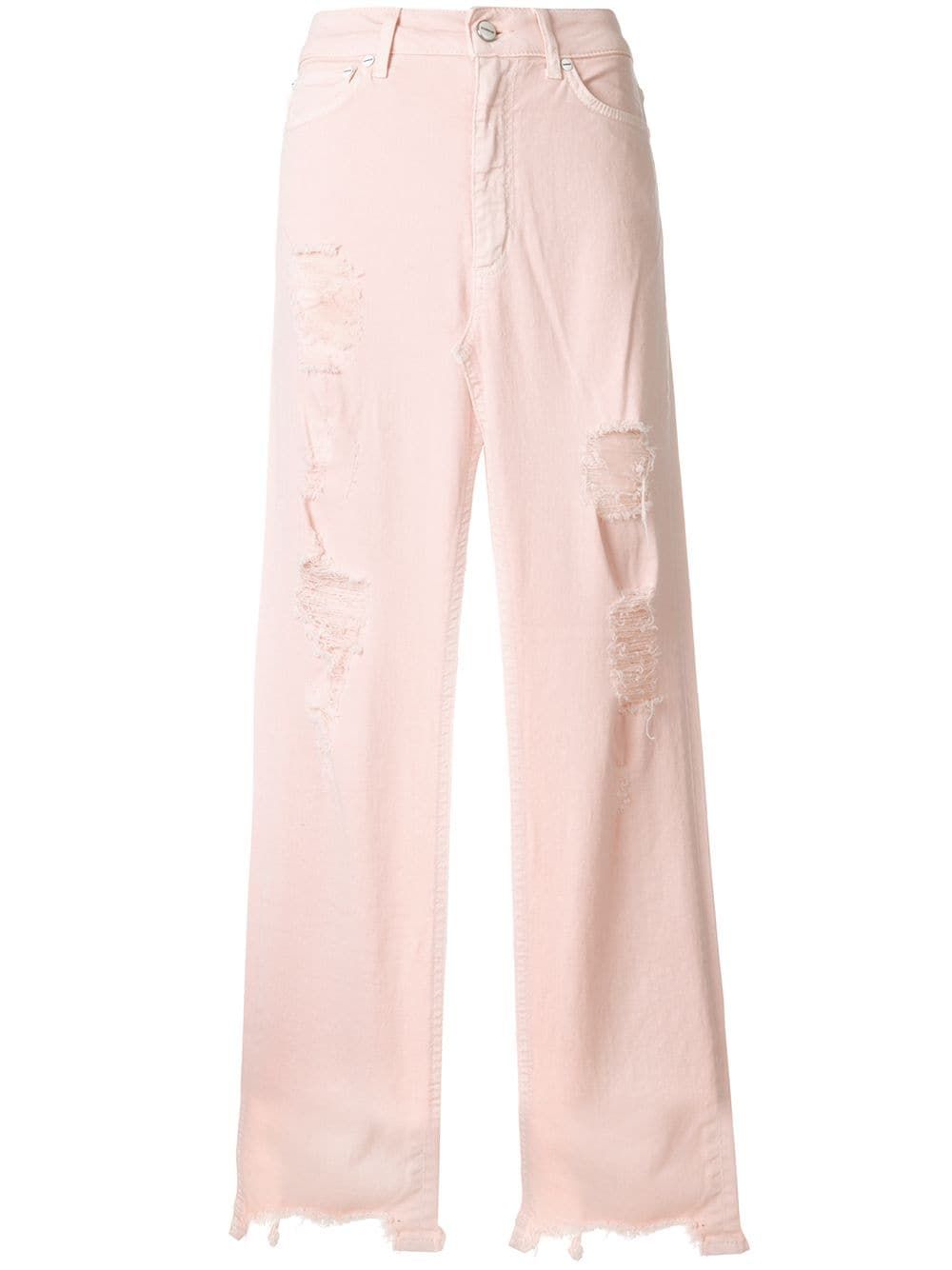Dondup front-slit maxi skirt - Pink | FarFetch Global