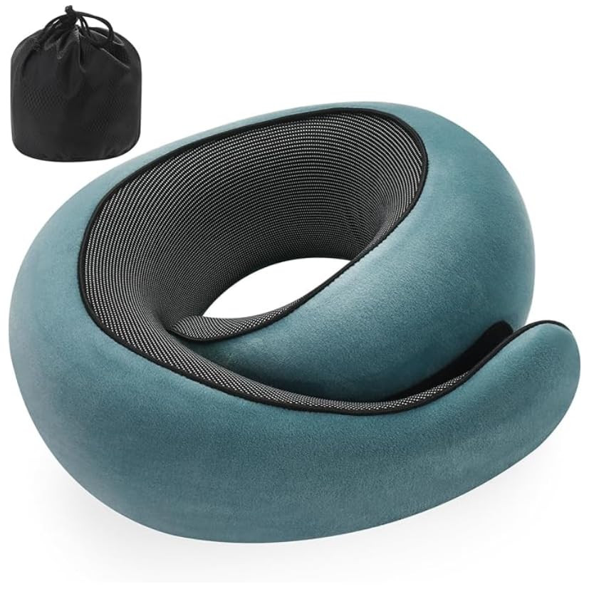 Neck Pillow, Travel Pillow uses Memory Foam to Support Neck Comfort, Ideal Companion for Airplane... | Amazon (US)