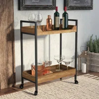 Arturs Metal Bar Cart | Wayfair North America
