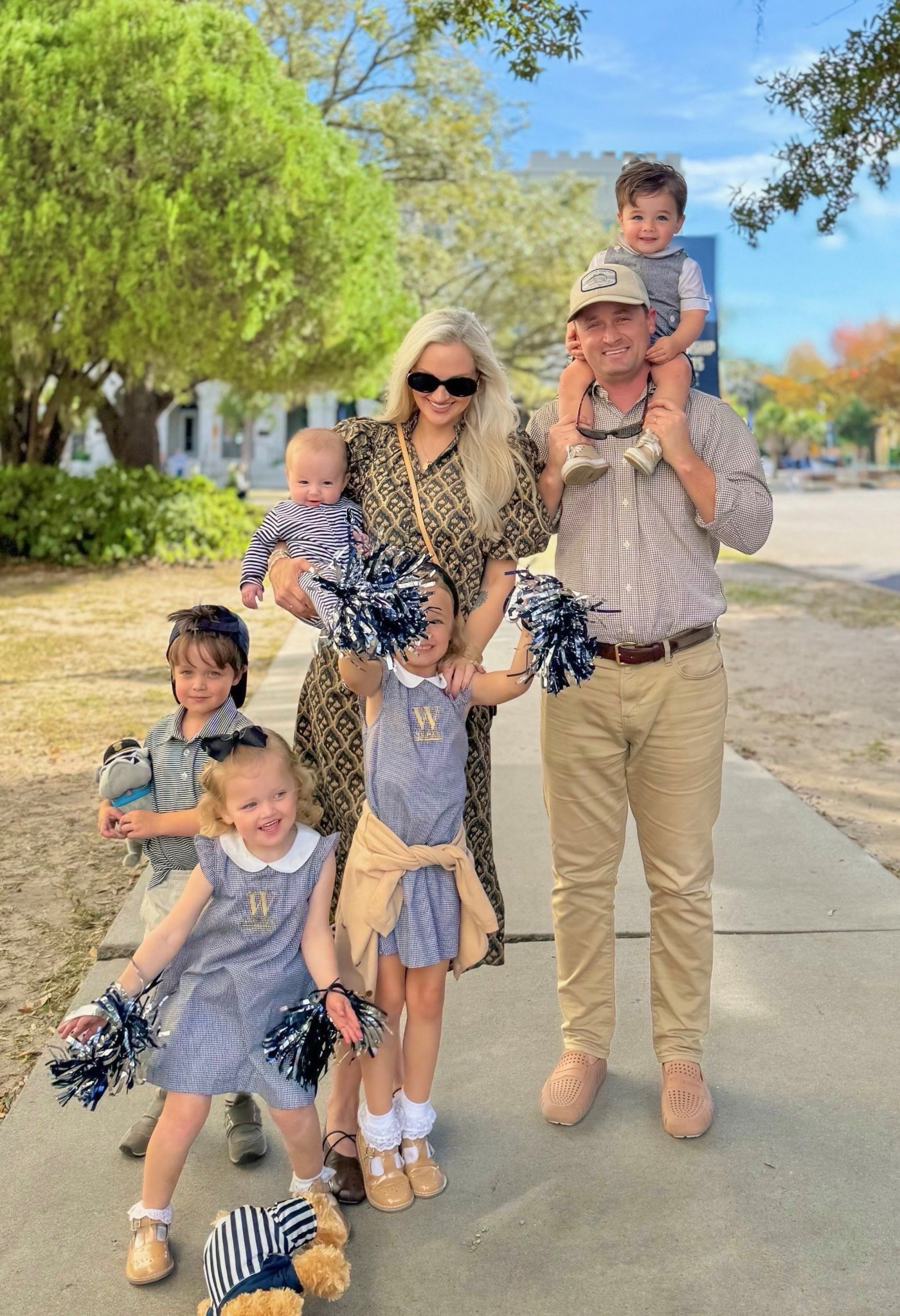 Family game day outfits. My dress is truly a perfect Thanksgiving option, comfy and effortless with great fall colors. Wearing XS and it is roomy  

#LTKMens #LTKKids #LTKmomlife