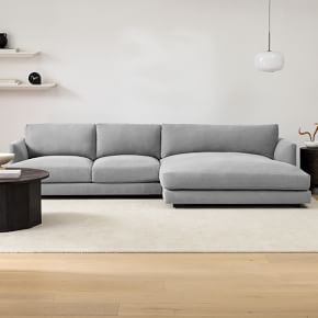 Haven 2-Piece Double Wide Chaise Sectional (127"–151") | West Elm (US)