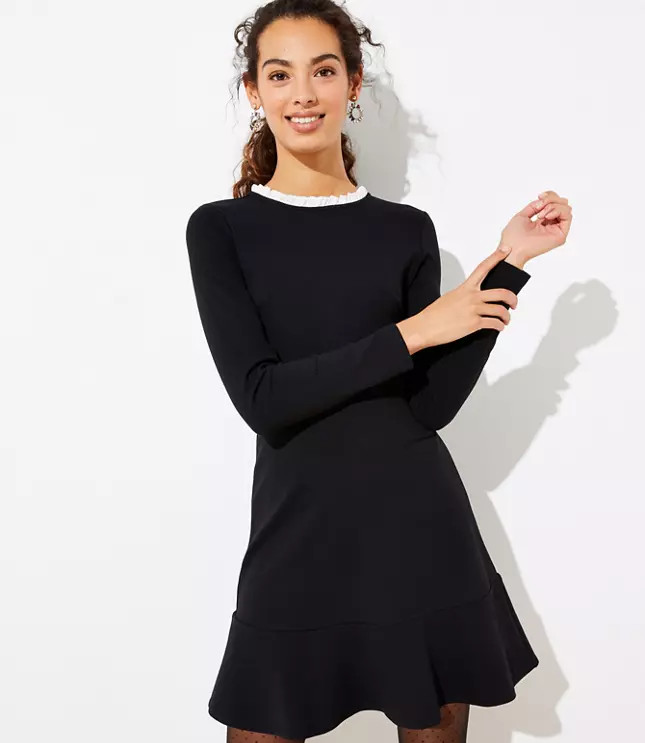 Ruffle Flounce Flare Dress | LOFT | LOFT
