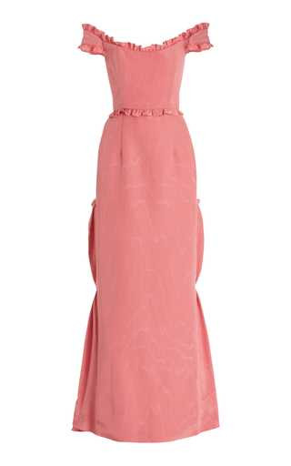 Delilah Off-The-Shoulder Cotton-Blend Gown | Moda Operandi (Global)