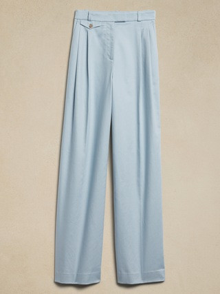 Carmel Pleated Wide-Leg Pant | Banana Republic (US)