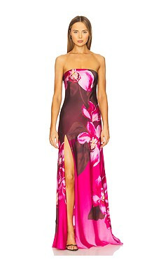 retrofete Aiyanna Silk Dress in Orchid Ombre from Revolve.com | Revolve Clothing (Global)