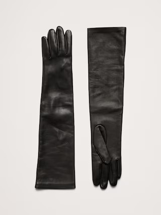 Leather Opera-Length Gloves | Banana Republic (US)