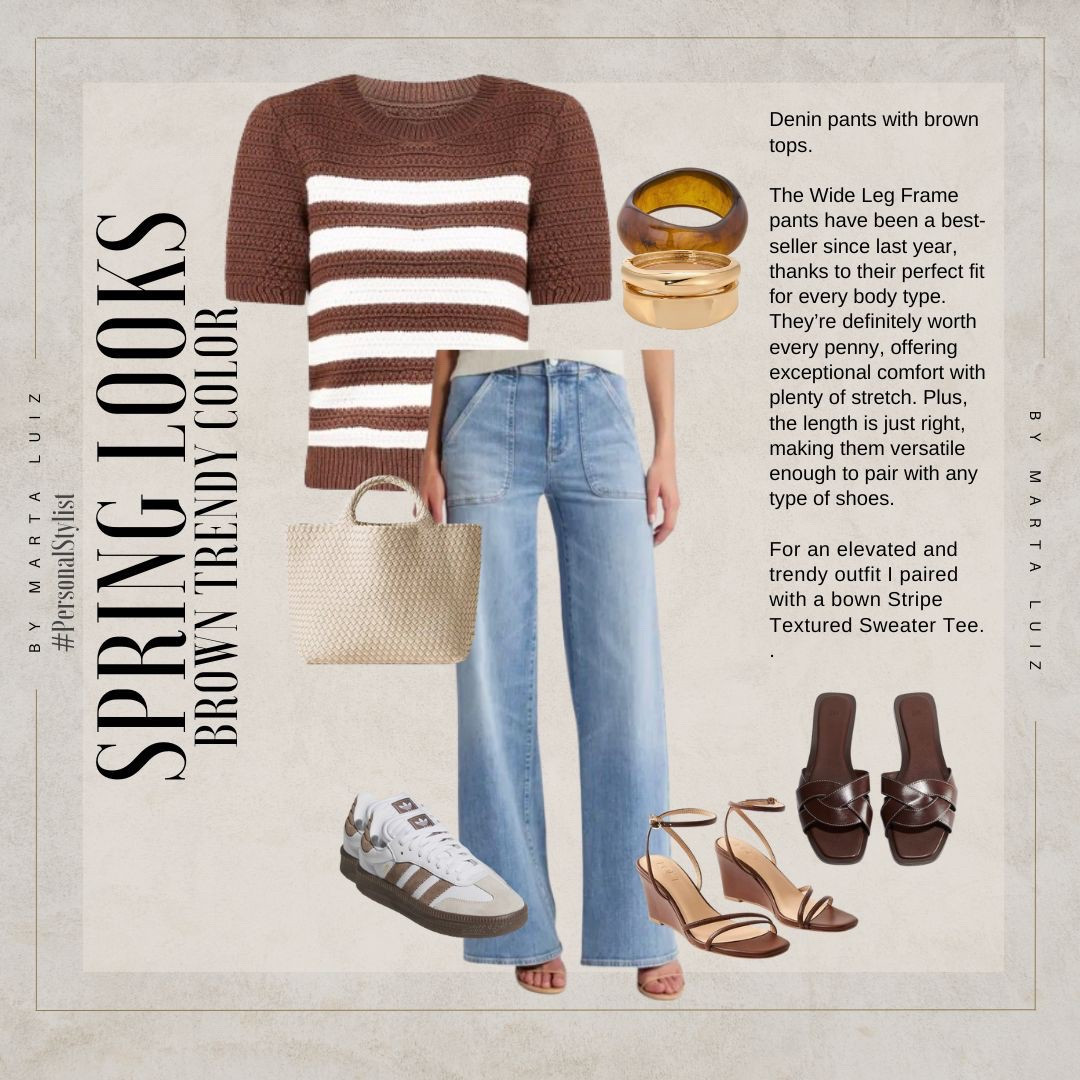 SPRING OUTFIT 

The Wide Leg Frame pants have been a best-seller since last year, thanks to their perfect fit for every body type. They’re definitely worth every penny, offering exceptional comfort with plenty of stretch. Plus, the length is just right, making them versatile enough to pair with any type of shoes.

For an elevated and trendy outfit I paired with a bown Stripe Textured Sweater Tee. 

#LTKSeasonal #LTKFindsUnder50 #LTKFindsUnder100