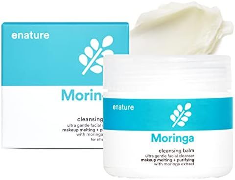 ENATURE Moringa Cleansing Balm 2.03 fl.oz. - Hypoallergenic Deep Makeup Sherbet Cleanser for Skin... | Amazon (US)