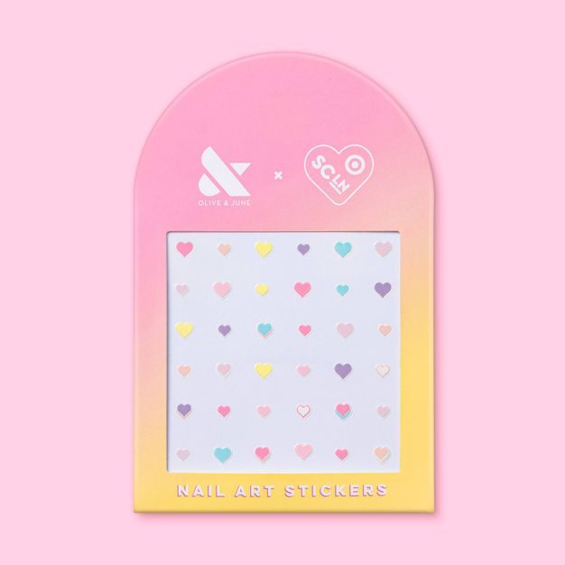 Stoney Clover Lane x Target Olive & June Nail Art Stickers - Hearts - 36ct | Target