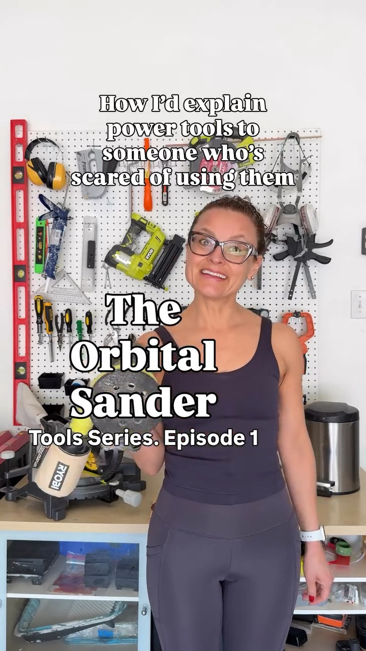 If power tools intimidate you, I got you… Start here 👇

An orbital sander is honestly one of the easiest tools to use, and once you try it, you’ll wonder why you waited so long.

The biggest mistakes I see?
Pressing too hard, staying in one spot, and skipping grits.

Keep it light, keep it moving, and let the tool do the work. You’ll get that smooth, professional finish every time.

If you’ve been scared to try sanding furniture, this is your sign… you can 100% do this 🙌

Next: circular saw (don’t skip this one)

SAVE this for your next project & FOLLOW for more beginner DIY tips.

#diyforbeginners #furnitureflip #howtousepowertools #diyhomeimprovement #womenwhodiy