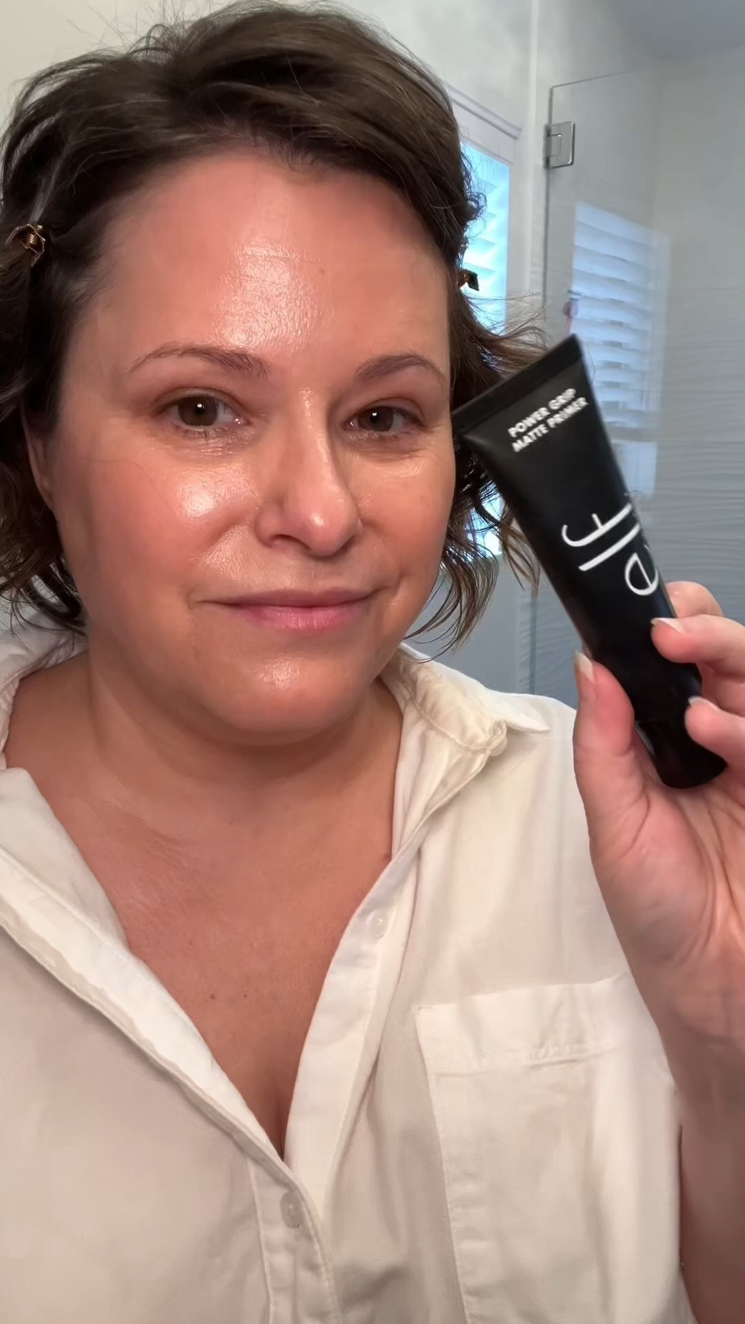 Trying the Power Grip Matte Primer from e.l.f. 

 #LTKOver40 #LTKBeauty