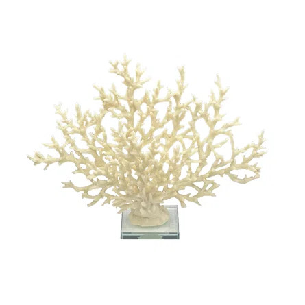 Celestial Coral Sculpture With Glass Base | Wayfair North America
