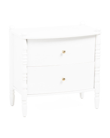 24x14x24 Spindle Side Table With 2 Drawers | TJ Maxx