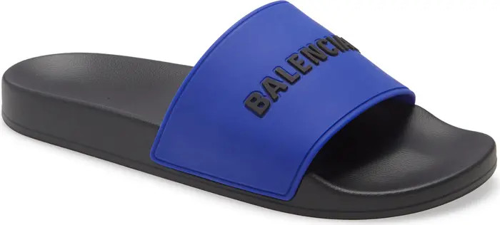 Balenciaga Logo Pool Slide | Nordstrom | Nordstrom