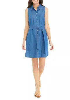 Crown & Ivy™ Women's Sleeveless Button Up Shirt | Belk