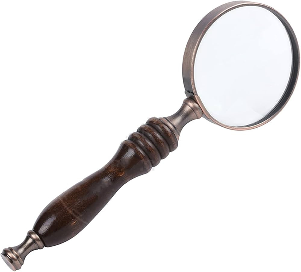 Meichoon Handheld Wood Magnifying Glass 10X Classical Nostalgic Retro Style Magnifier Ebony Handl... | Amazon (CA)