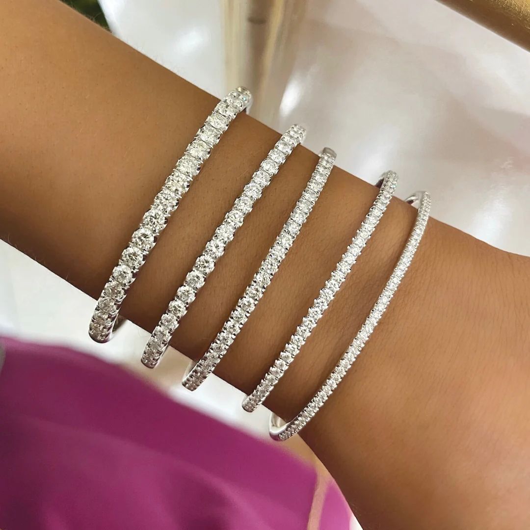 Victoria Diamond Stacking Bangle Bracelets | RW Fine Jewelry