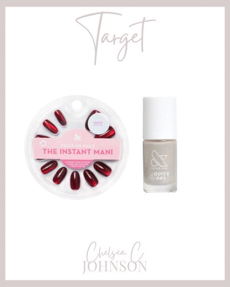 New obsessed velvet press on and a new Target exclusive quick dry polish in shade Elavator. As of right now, neither are available on O&J. 



#LTKstyletip #LTKSeasonal #LTKbeauty