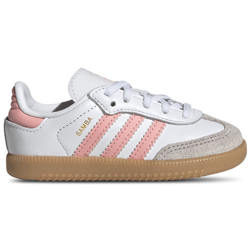 adidas Originals Boys adidas Originals Samba - Boys' Toddler Soccer Shoes White/Semi Pink Spark/Gum Size 09.0 | Foot Locker (US)