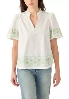 Crown & Ivy™ Women's Printed Split Neck Top | Belk