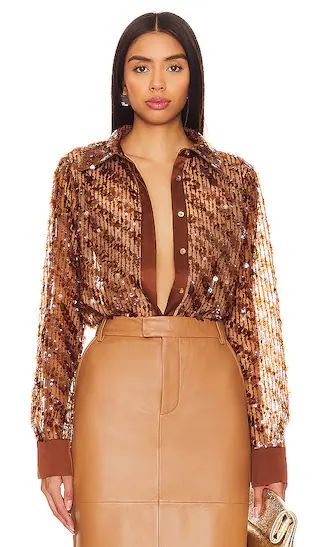 Paria Blouse in Caramel | Revolve Clothing (Global)