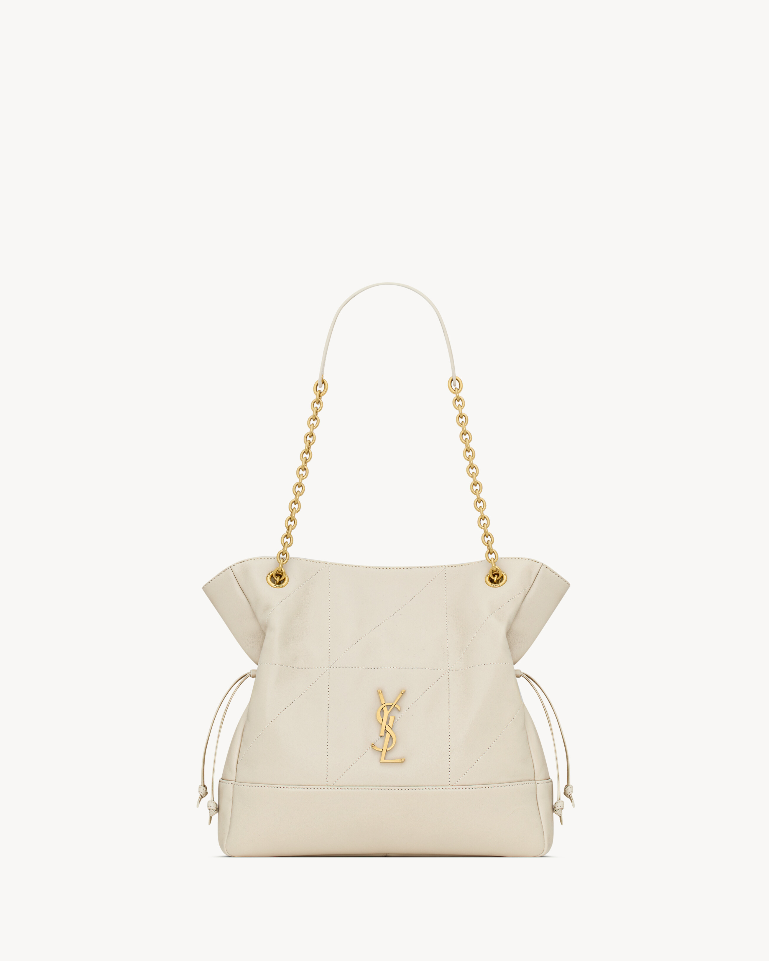 Saint Laurent Small Jamie Shopping In Lambskin - White - Women - One Size | Saint Laurent Inc. (Global)