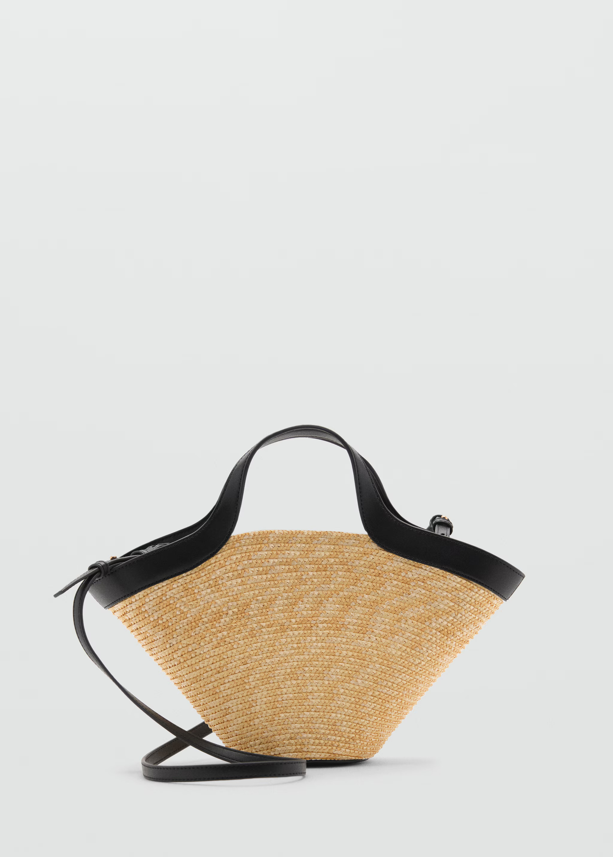Natural fibre carrycot bag | MANGO (US)