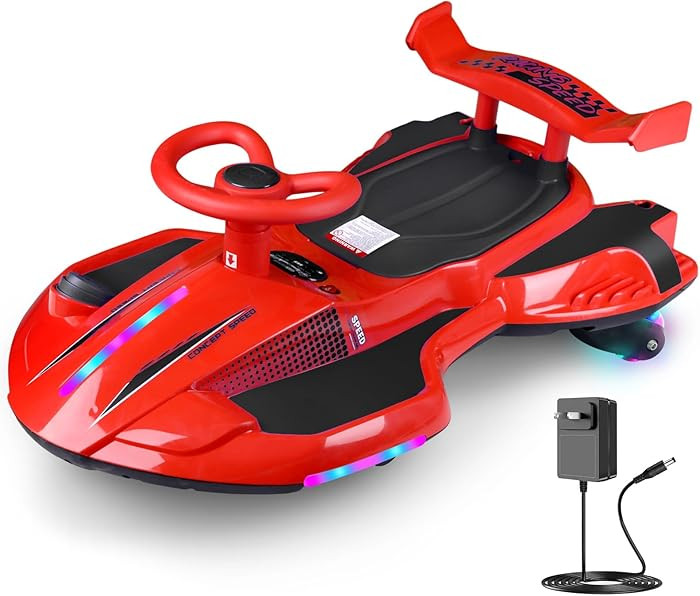 12V Electric Wiggle Car Ride On Toy, Swing Car with Pedal, for Kids from Ages 3 and Up, Birthday ... | Amazon (US)