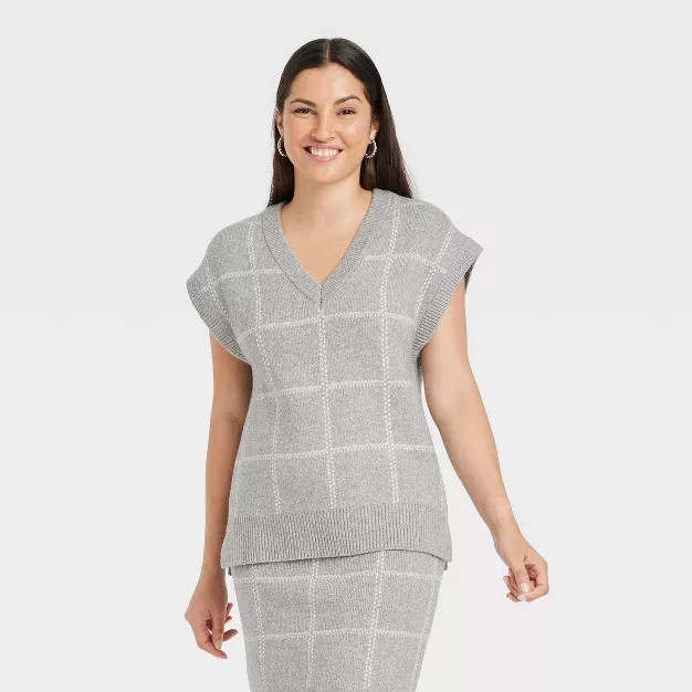 Women's V-Neck Sweater Vest - A New Day™ | Target