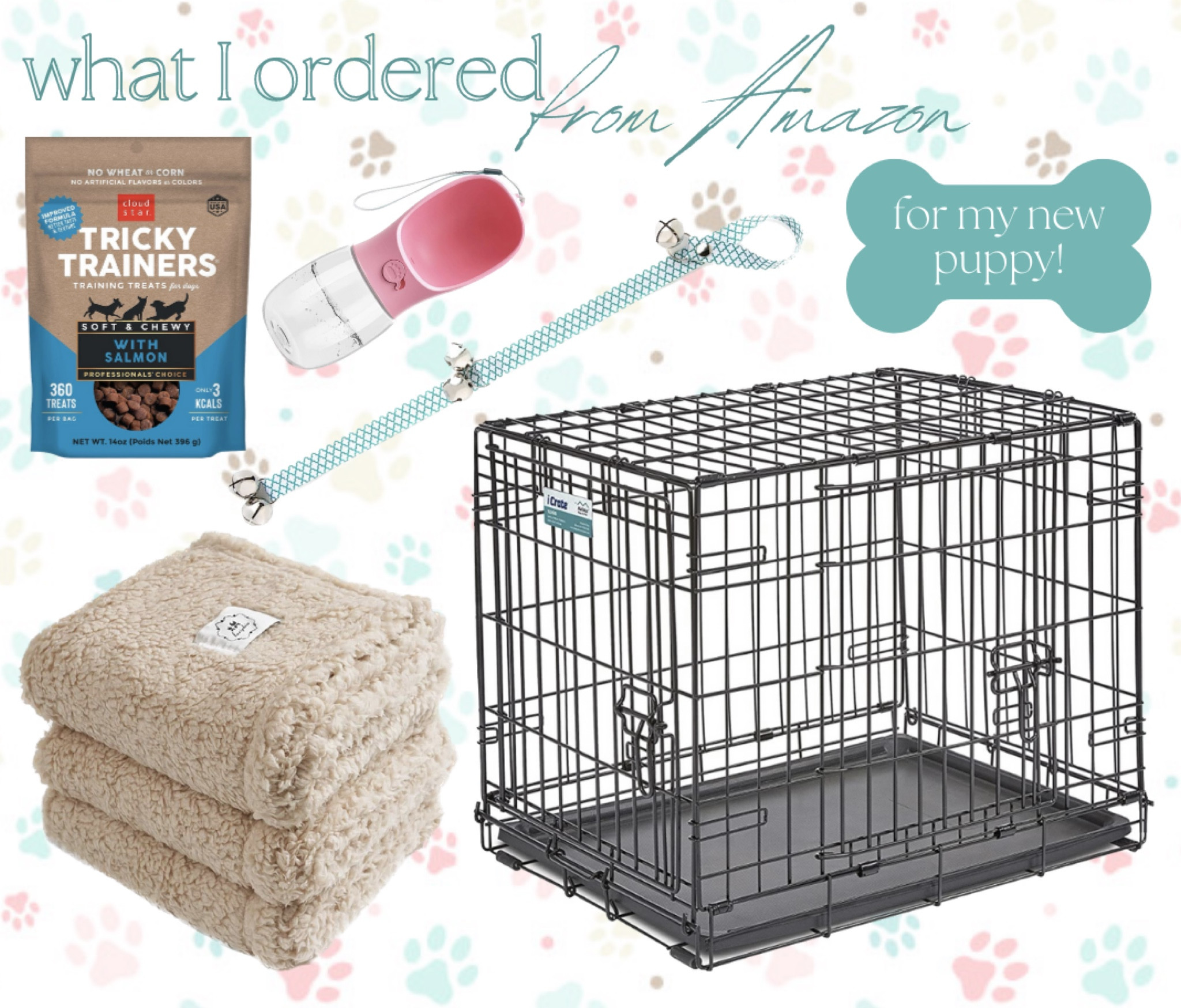 What I Ordered from Amazon for My New Puppy!!! Puppy incoming in 1 month so lots to do!! 🐶 Puppy essentials, Dog crate, Dog essentials, Labradoodle

#LTKFind