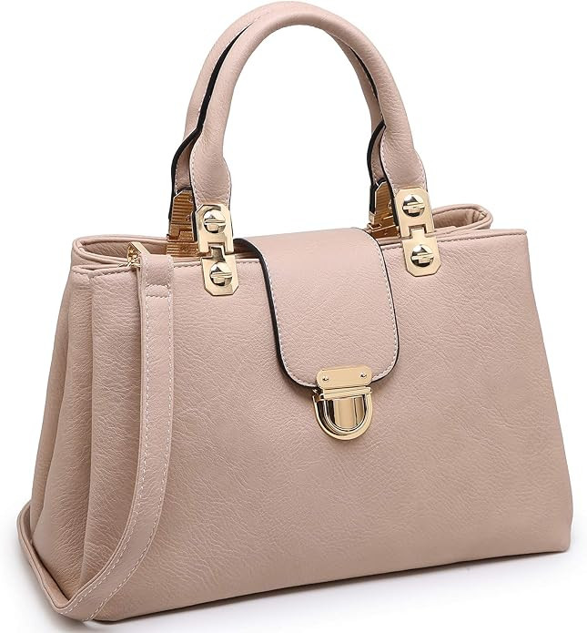 Dasein Women Satchel Handbags Top Handle Purse Medium Tote Bag Vegan Leather Shoulder Bag | Amazon (US)
