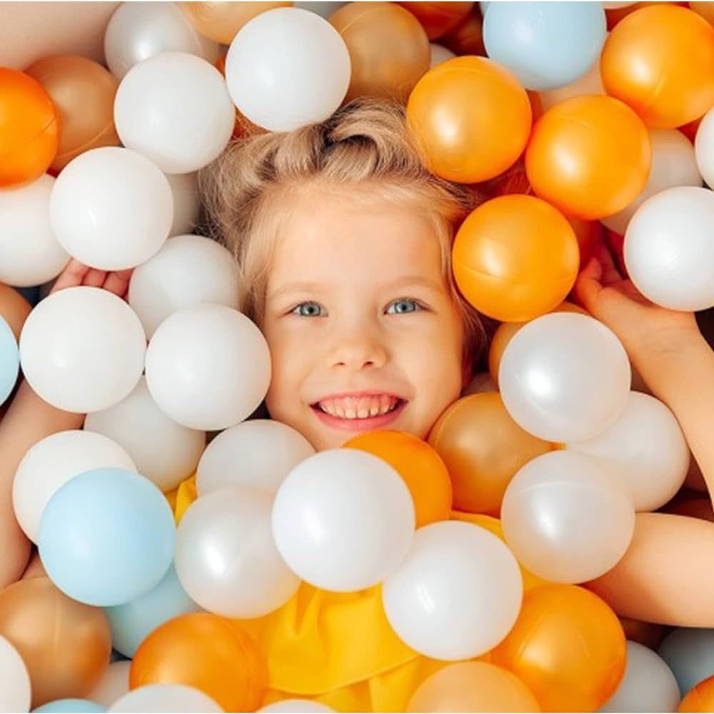 Sunwhat Pack of 200 Plastic Balls for Ball Pit,Crush Proof,Non Toxic for Baby Toddler Ball Pit with  | Amazon (US)
