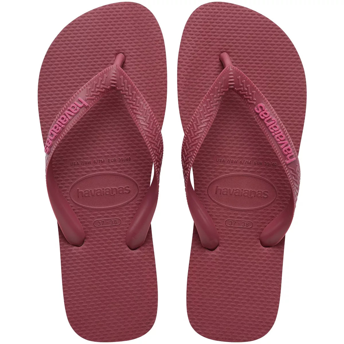 Havaianas Women's Logo Flip Sandals - Burgundy 9-10 | Target